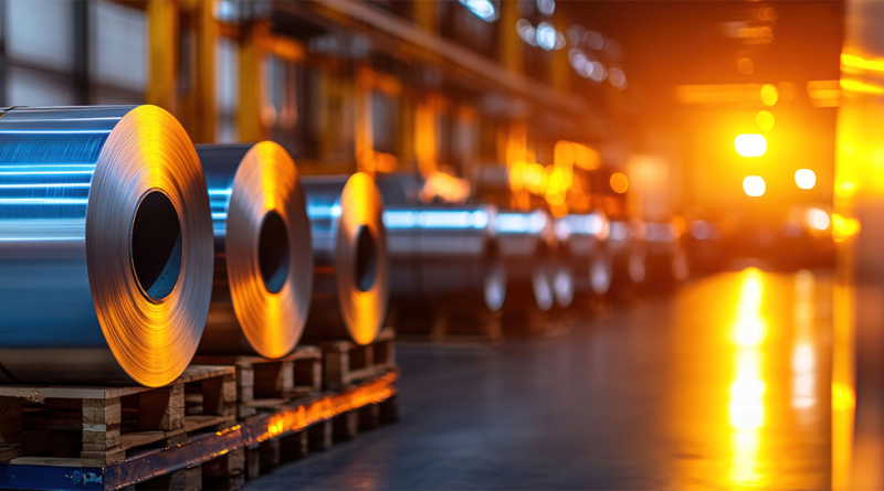Rolls of metals in warehouse to support tariffs article