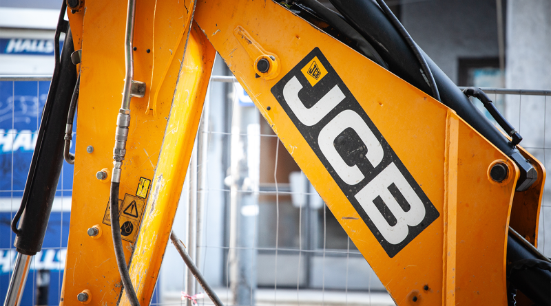 JCB machinery showing logo following US tariffs Texas expansion events
