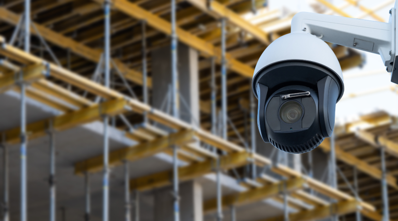 Preventing construction site theft by fencing, lighting, and surveillance