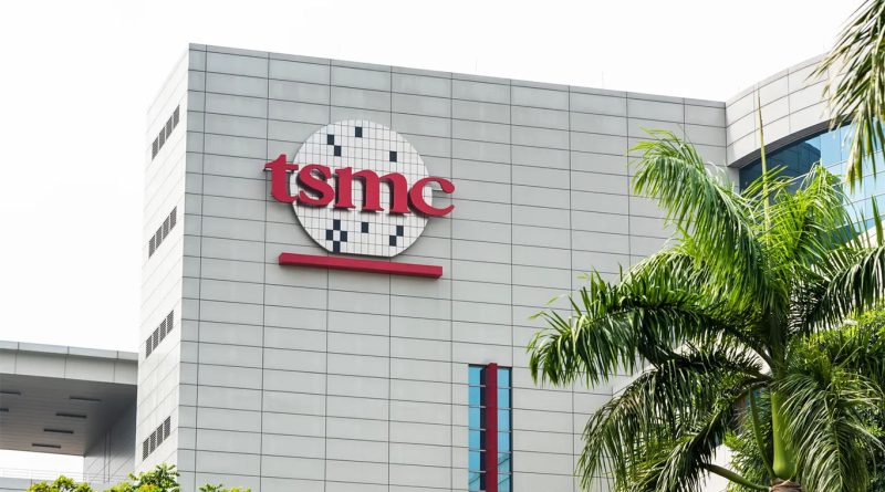TSMC logo on building to support Arizona article