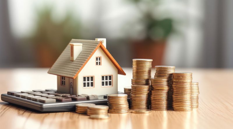 Home model with coins surrounding to support home prices article