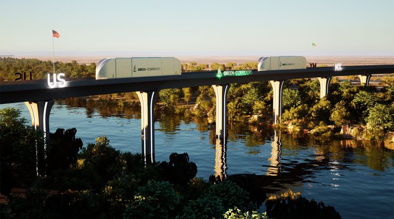 Green Corridors concept creating freight corridor between US and Mexico