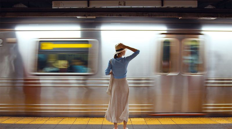 Rendering of the planned Interborough Express light rail connecting Brooklyn and Queens on a converted freight corridor.