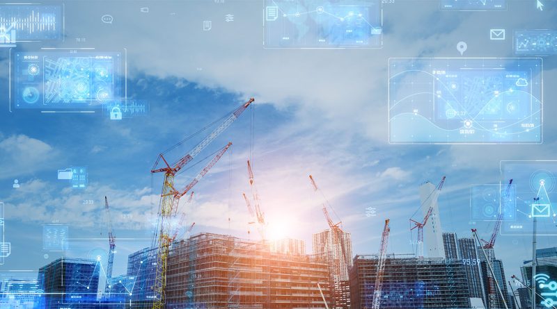 Construction site of a modern data center representing AI-driven infrastructure investment