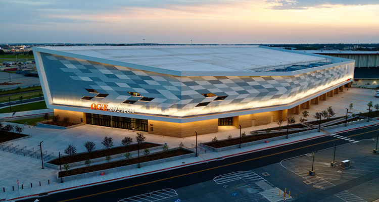 the OG&E Coliseum, which is part of the Tulsa County Expo Square in Tulsa, Oklahoma