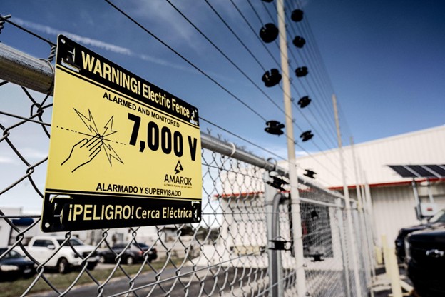 AMAROK electric fence for construction security