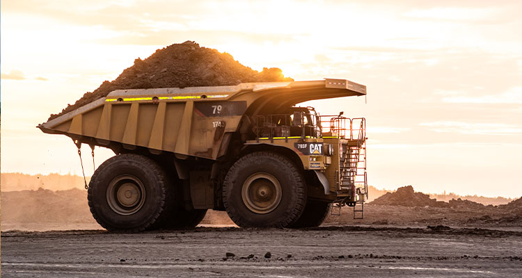 a Caterpillar 797F Mining Truck.