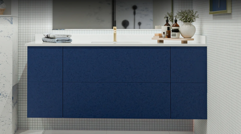 Floating vanity collection by PKB Cabinetry.